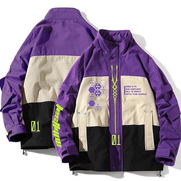 Shogoki EVA Jacket Cosplay Cosplayer Jaket Anime Games Unisex Evangelion Switch Diskon