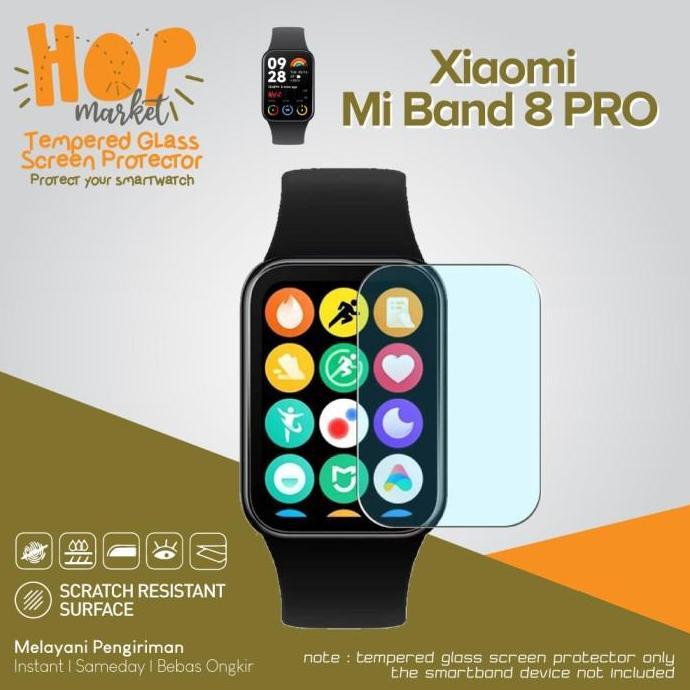Tempered Glass for Xiaomi Mi Band 8 PRO Anti Gores Screen Protector Layar MI BAND8 PRO