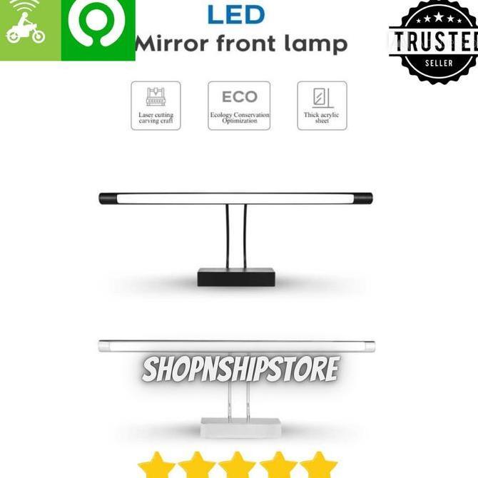 PARIESHAH Lampu LED Cermin Kamar Mandi Tempel Dinding Anti Air Stainless Steel