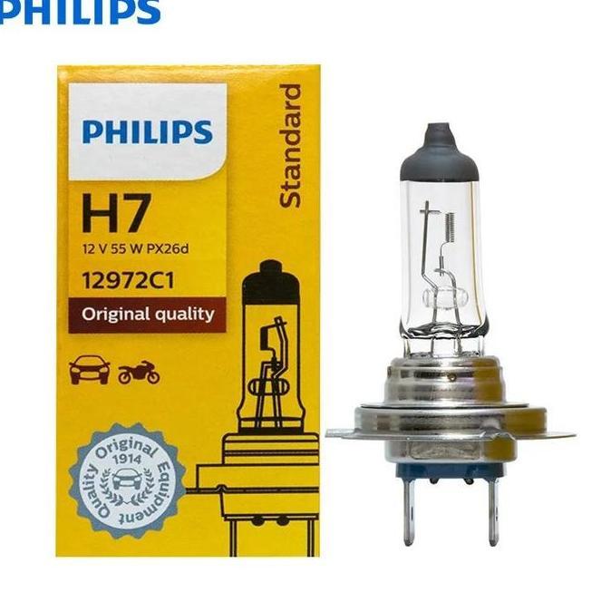Incar- Bohlam Philips H7 12V 55W Vision Bohlam Philips H7 Bohlam Mobil