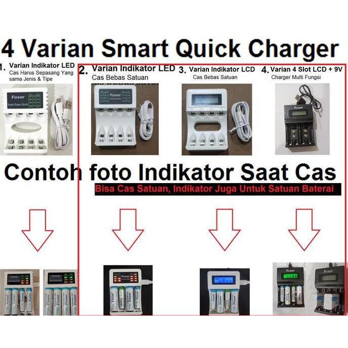 Yohoho- Charger Cager Cas Foxer Baterai Aa A , Aaa A3 Rechargeable