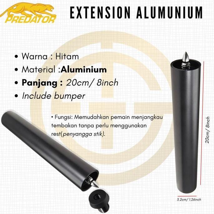 EXTENSION BUTT PREDATOR P3 | EXTENDER PREDATOR CUE TERBARU