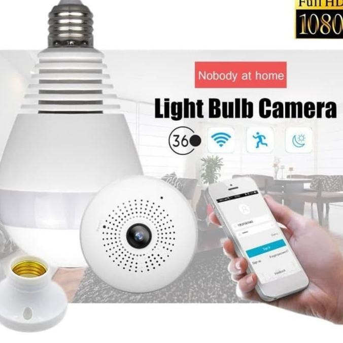Kamera CCTV IP Camera V380 BOHLAM LAMPU 360 View Wifi Wireless / CCTV Bola Lampu