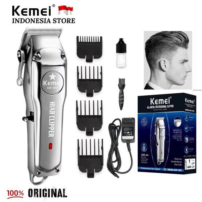 Alat Cukur Rambut Kemei KM-1997 Hair Clipper Professional Metal 1997 Diskon