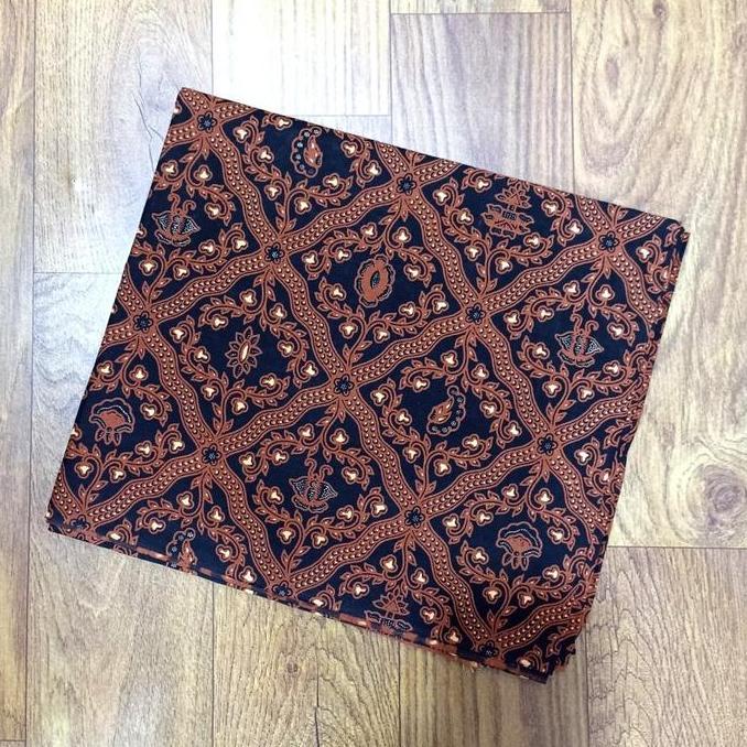 Kain Batik Cap Sidomukti Sidoluhur Latar Coklat Hitam Jogja Solo HSS