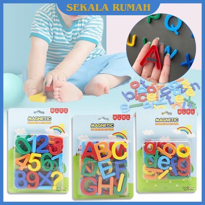 Ready Stok 26/37pcsmainan Angka Dan Huruf Magnet Magnet Angka Dan Huruf Huruf Abjad Magnet Magnet Le