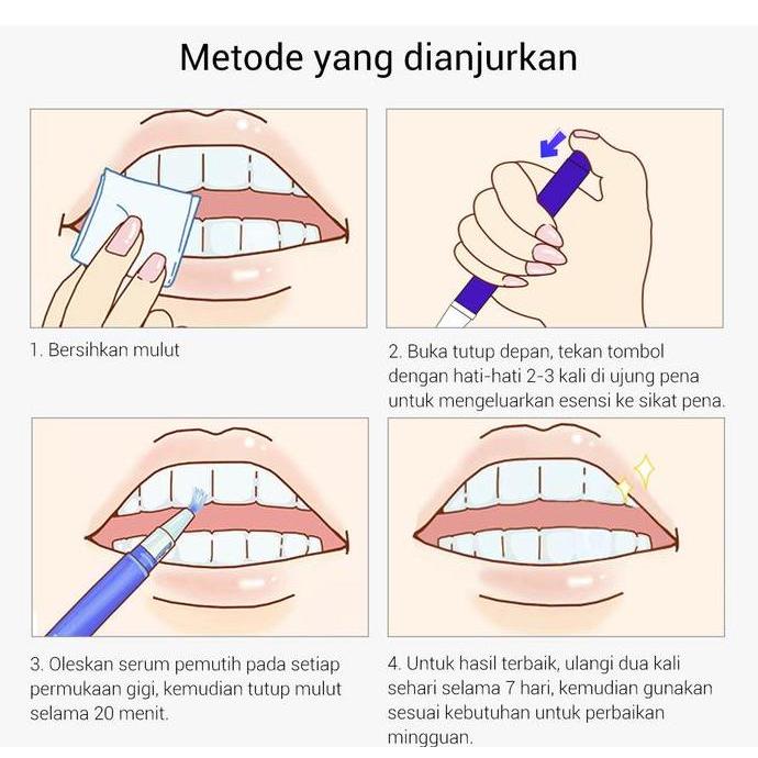 Tooth- Breylee Teeth Whitening Powder & Pen - Mencerahkan Gi,Whitening Tooth Powder Teeth Whitening