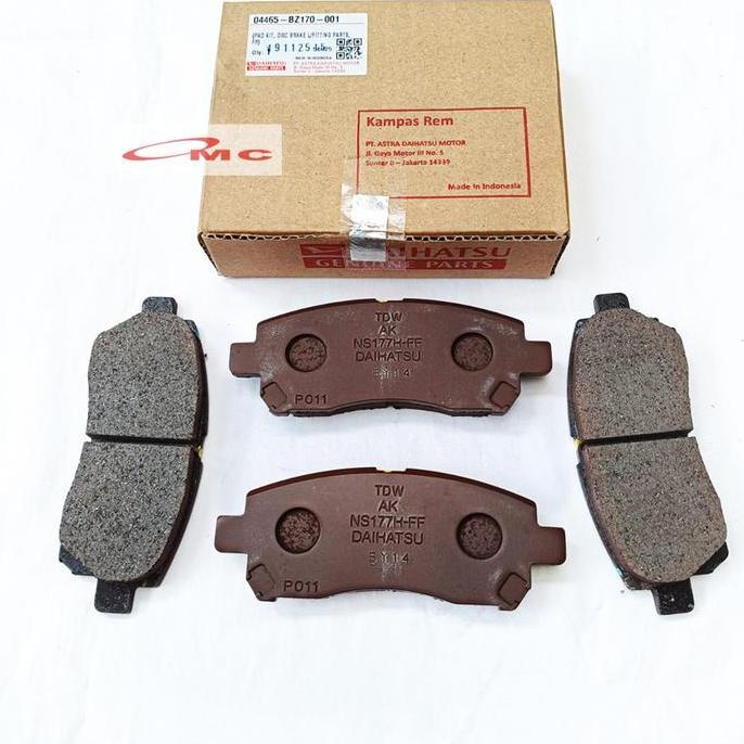 BRAKE PAD KAMPAS REM DEPAN XENIA AVANZA VELOZ TERIOS RUSH TARUNA APV ORIGINAL 04465-BZ170-001 PREMIU
