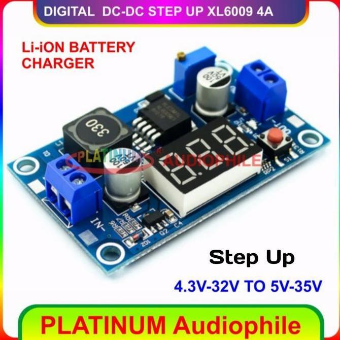 Step Up Modul Xl6009 Digital Dc To Dc Step Up Adjustable