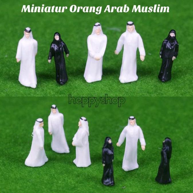 ] Miniatur Orang Arab Muslim, Maket Orang