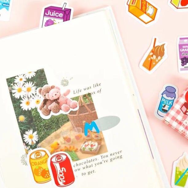 <<<<<] Stiker Dekorasi Scrapbook, Sticker Estetik Lucu