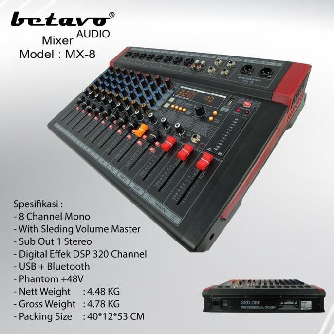 POWER MIXER BETAVO MX8 MIXER BETAVO MX 8