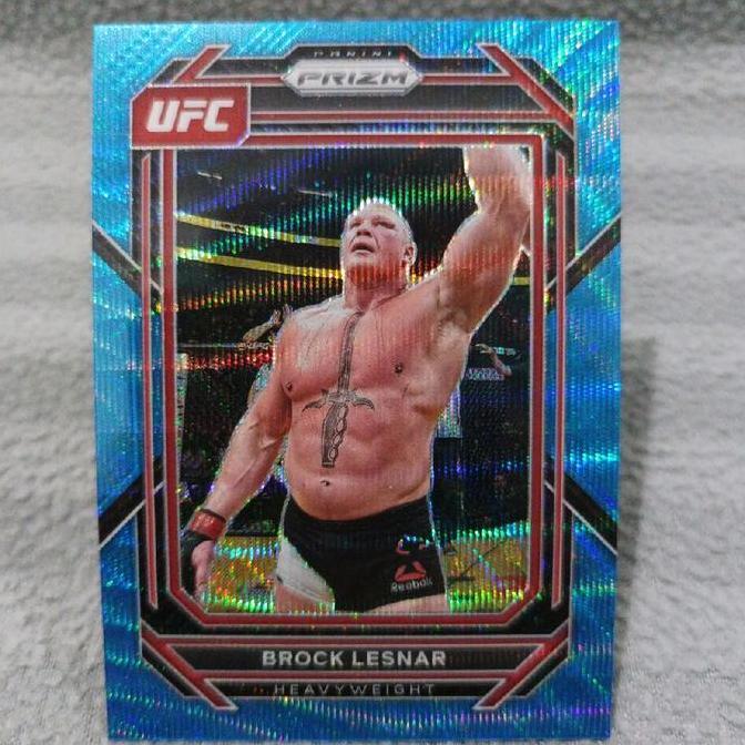 Prizm UFC 2023 brock lesnar blue wave prizm