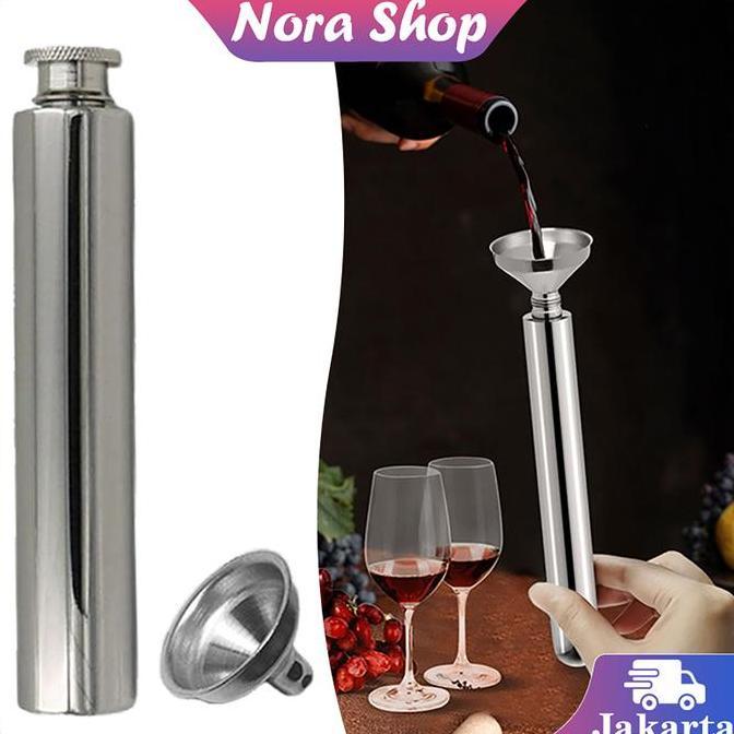 BRUNGSUNG 2oz Botol Hip Flask Wine Kecil Bahan Stainless Steel Flask Mini Portable Wine Flask