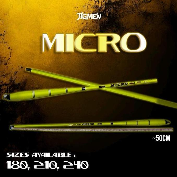 JORAN TEGEK MICRO FISHING JIGMEN MICRO ACTION LENTUR TERSEDIA UKURAN 180CM 210CM 240CM UNTUK MEMANCI