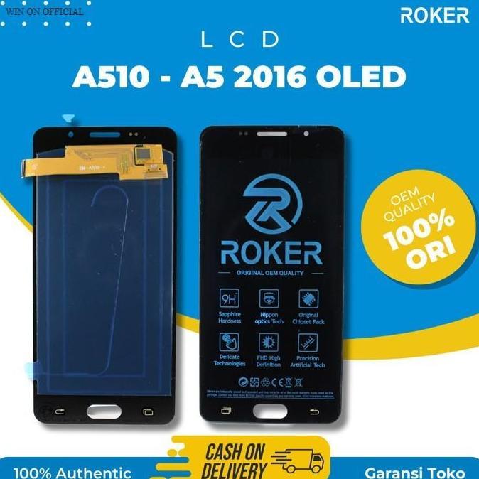 TERBARU - WIN ON - LCD TOUCHSCREEN UNTUK SAM  A510 / A5 2016 / BUKAN OLED FULLSET ORI ROKER