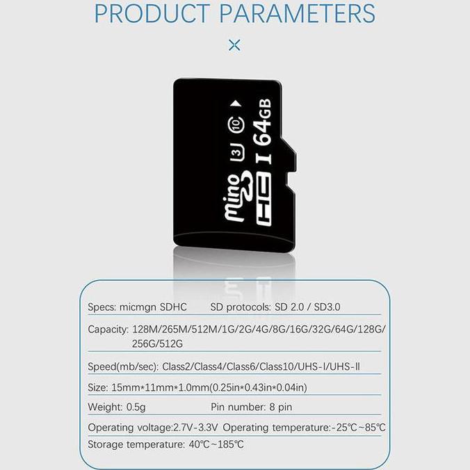 Card- Micro Sd 32Gb 64Gb 128Gb Memory Card Micro Sd Untuk Kamera Cctv G