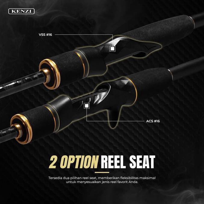 * JORAN KENZI SEAGLE 702 ULTRALIGHT SPINNING BAITCASTING 210CM SOLID CARBON FUJI GUIDES 2-6LBS 3-8LB