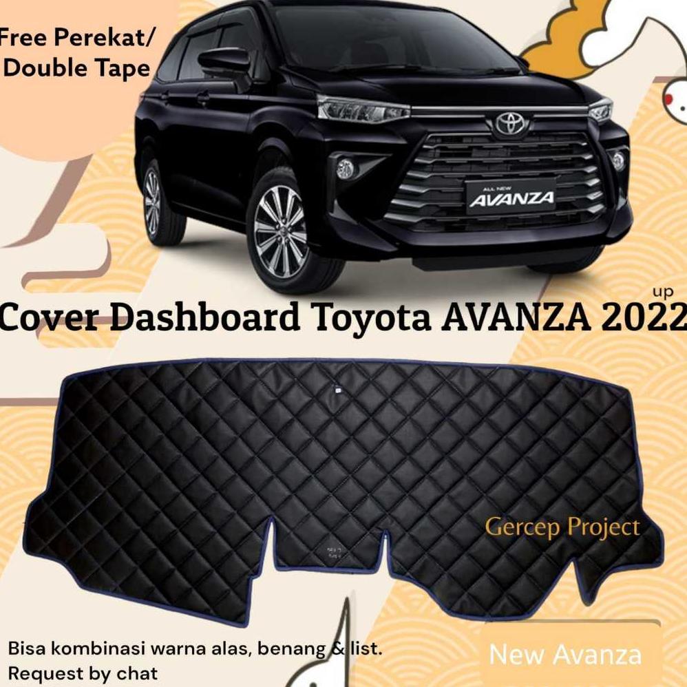 Cover Alas Dashboard New AVANZA Veloz Toyota Mobil Pelindung Dasbor Kulit Premium Aksesoris Diskon