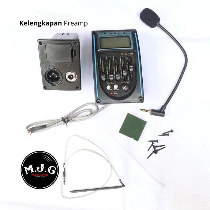 Pickup Preamp Gitar Akustik Elektrik String Lc Prener Lc With Mic