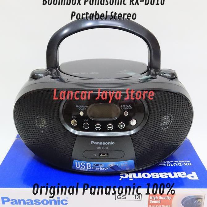 Mini Compo CD Player/Panasonic RX-DU10 Black Original CD Lagu
