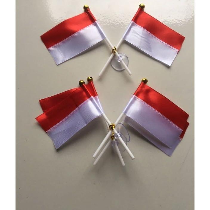 Bendera Merah Putih Bendera Kecil Bendera Spion Motor Isi 100 Pcs/Biji Bendera Cepotan Bendera Akses