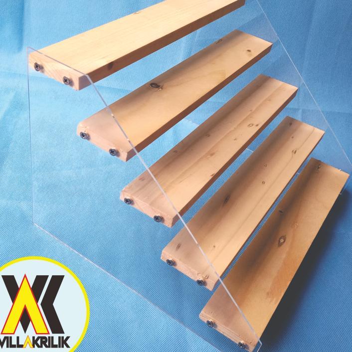 Rak Akrilik 5 Tingkat /Display Mainan Akrilik / Rak Cosmetic Organizer
