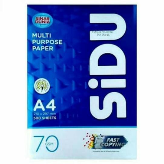 Kertas Hvs A4 Sidu 70 Gram Berkualitas Bagus