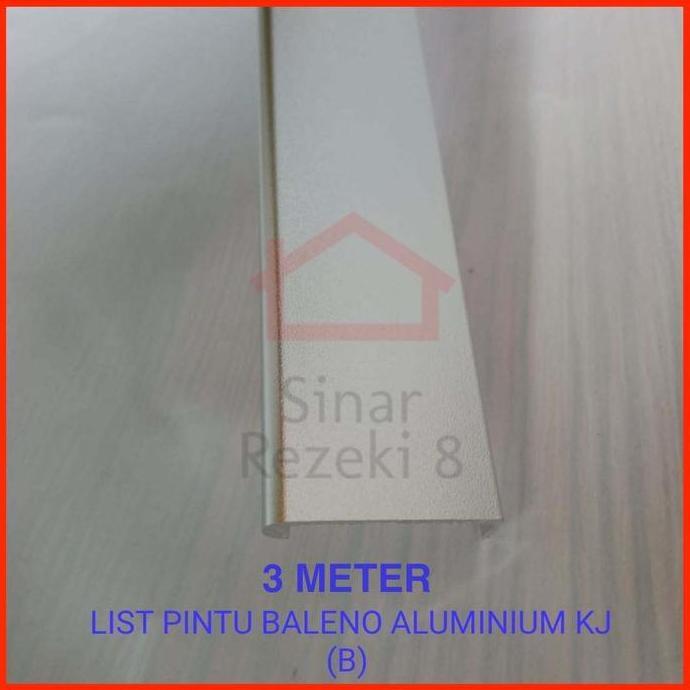 List Pintu Profi Aluminium Silver Lis Pintu Handle Lemari Edging EA 19