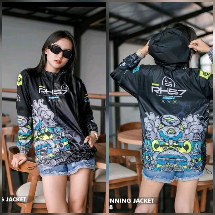 Camisa  - Jaket Racing Runing Unisex Printing Bahan Lotto Tebal