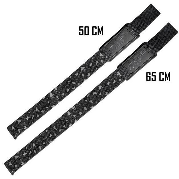 HARGA DISC - Strength Shop Pro Lifting Straps Dark Leopard Deadlift Wrist Strap Support Handle Wrap 