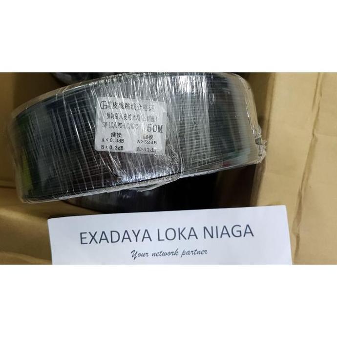 Kabel Fiber Optik FTTH SC Indihome / Drop Wire Core Optic 150 Meter