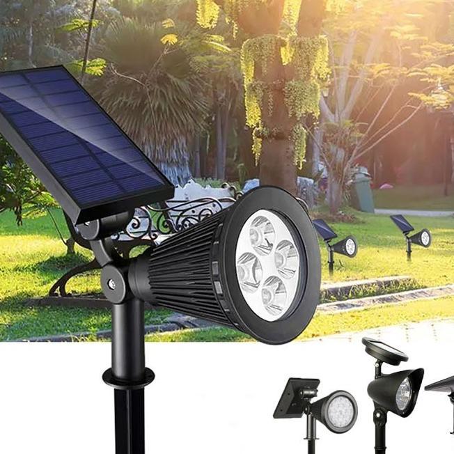 Lampu Taman Solar/Lampu Outdoor Taman Tenaga Matahari/7 Led Sorot Tenaga Surya/Lampu Taman Tenaga Su