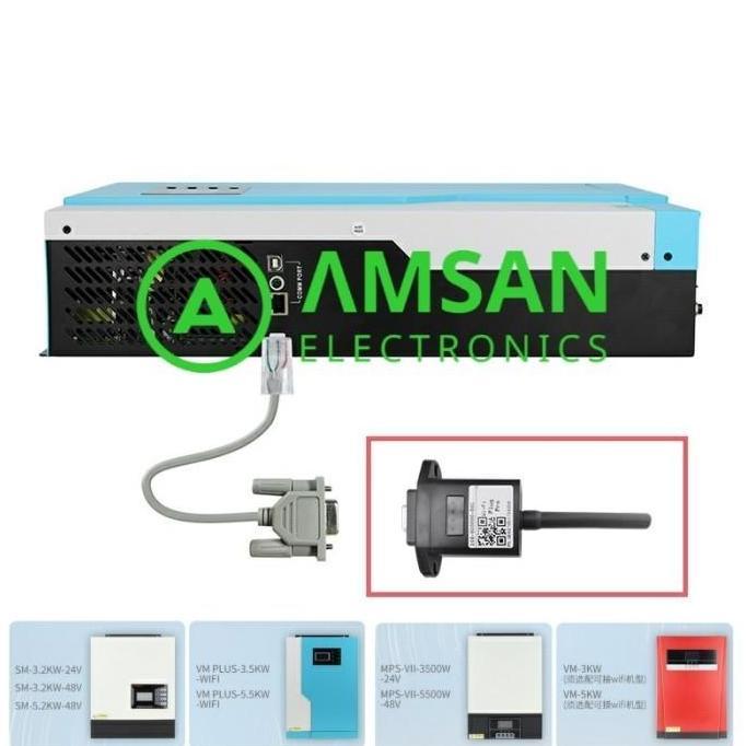 Modul Wifi Mppt Vii Sm Vm Mps-V Plus Plug Kabel Dongle Wifi Inverter Mppt