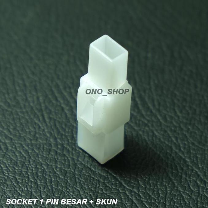 Loods- Socket Kabel 1 Pin Besar ( Set + Skun )