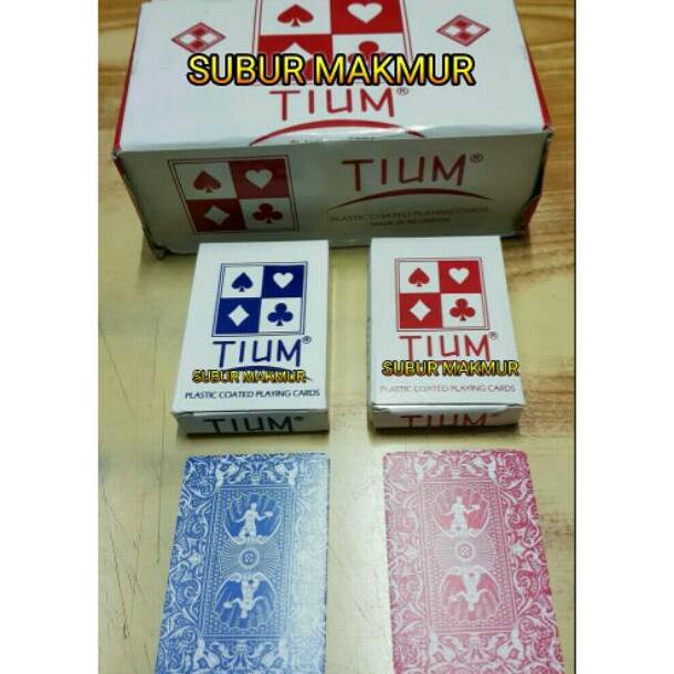 (1Lusin) Kartu Remi Tium (1pack=12 set game) Diskon