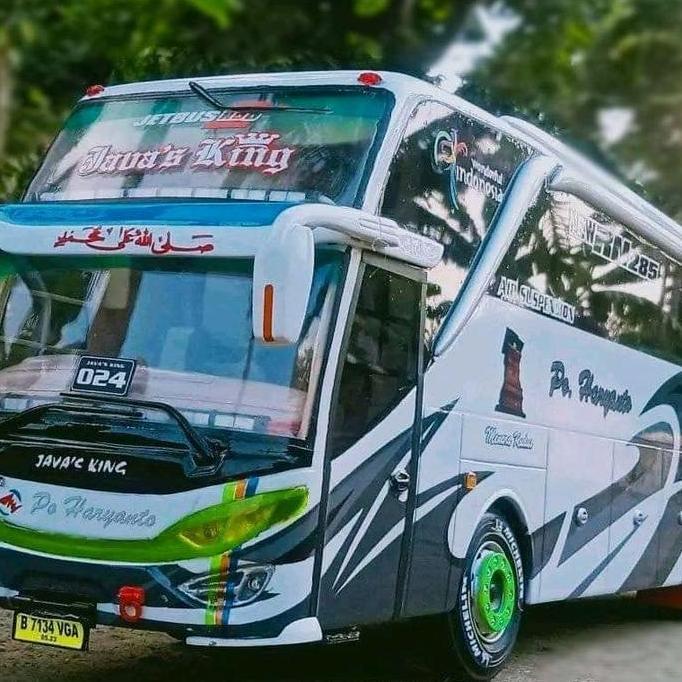 Miniatur bus bis PO HARYANTO wayang jb3 lampu 3 mode mainan murah