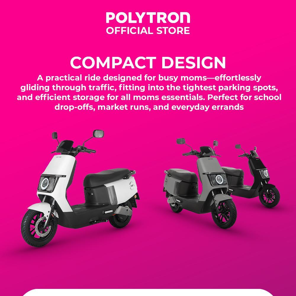 Subsidi Polytron Fox 200 Electric Sepeda Motor Listrik - Velora Black - Flash Sale