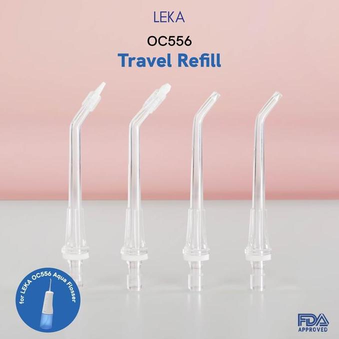 Gigisehat- Leka - Oc556 Aqua Flosser Tip - Refill Travel