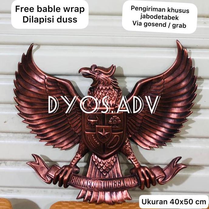 Limited, Lambang Garuda Pancasila Bahan Fiber Perunggu 50Cm
