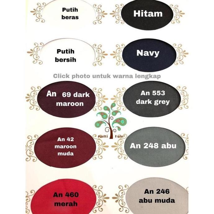 Sew- Multi Kain Katun Cotton Stretch Spandex Stret Kahatex Harga Per 0.5 Meter