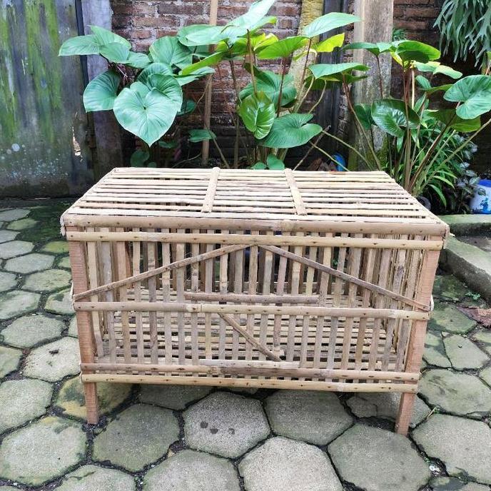 Kandang Ayam DOC Box Anakan dari Bambu Rakitan Kokoh Praktis & Tahan Lama untuk Peternakan Ayam Kamp