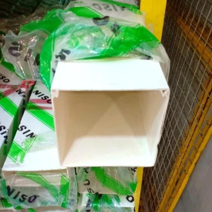 Kilat- New- Kabel Ducting 100X100 Putih / Pipa Ducting 10Cm X 10Cm Penutup Kabel