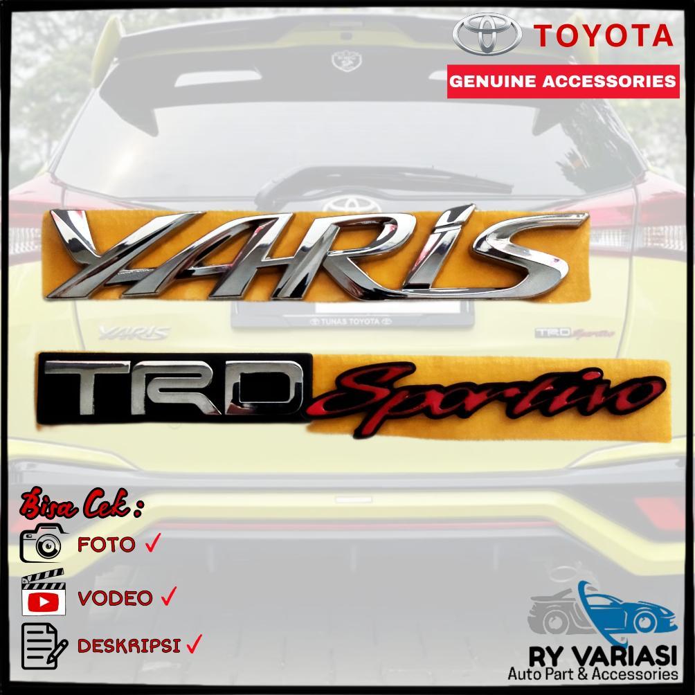 Emblem YARIS Original/ Toyota YARIS TRD Sportivo/ Emblem Bagasi Toyota YARIS Diskon