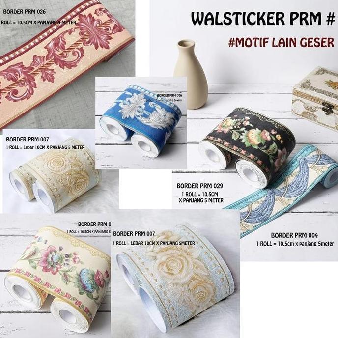 Marley- Llpaper Border Stiker Motif Mozaik Sticker Dinding Tembok Kaca Dapur Kitchen Dapur Keramik L