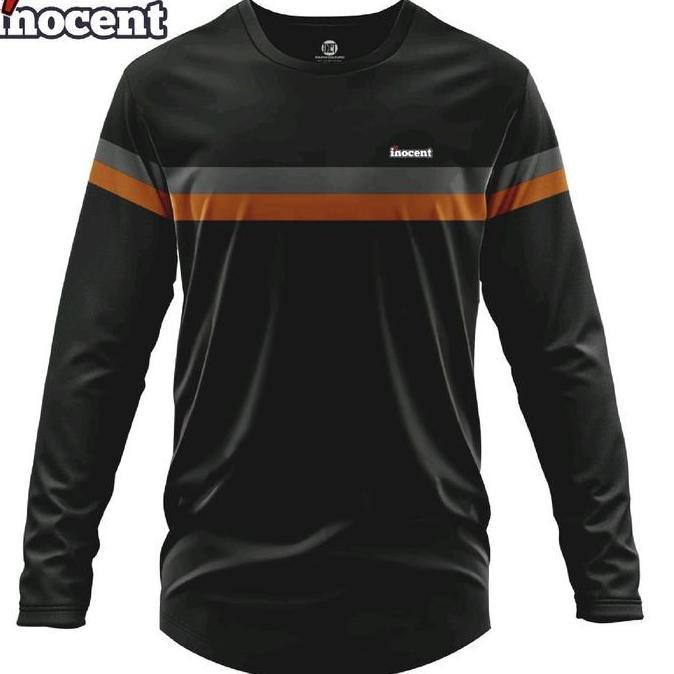 Smith- Kaos Pria Original Inocent Lengan Panjang Combat Lembut  Kaos Pria Dewasa Baju Elegan Distro 