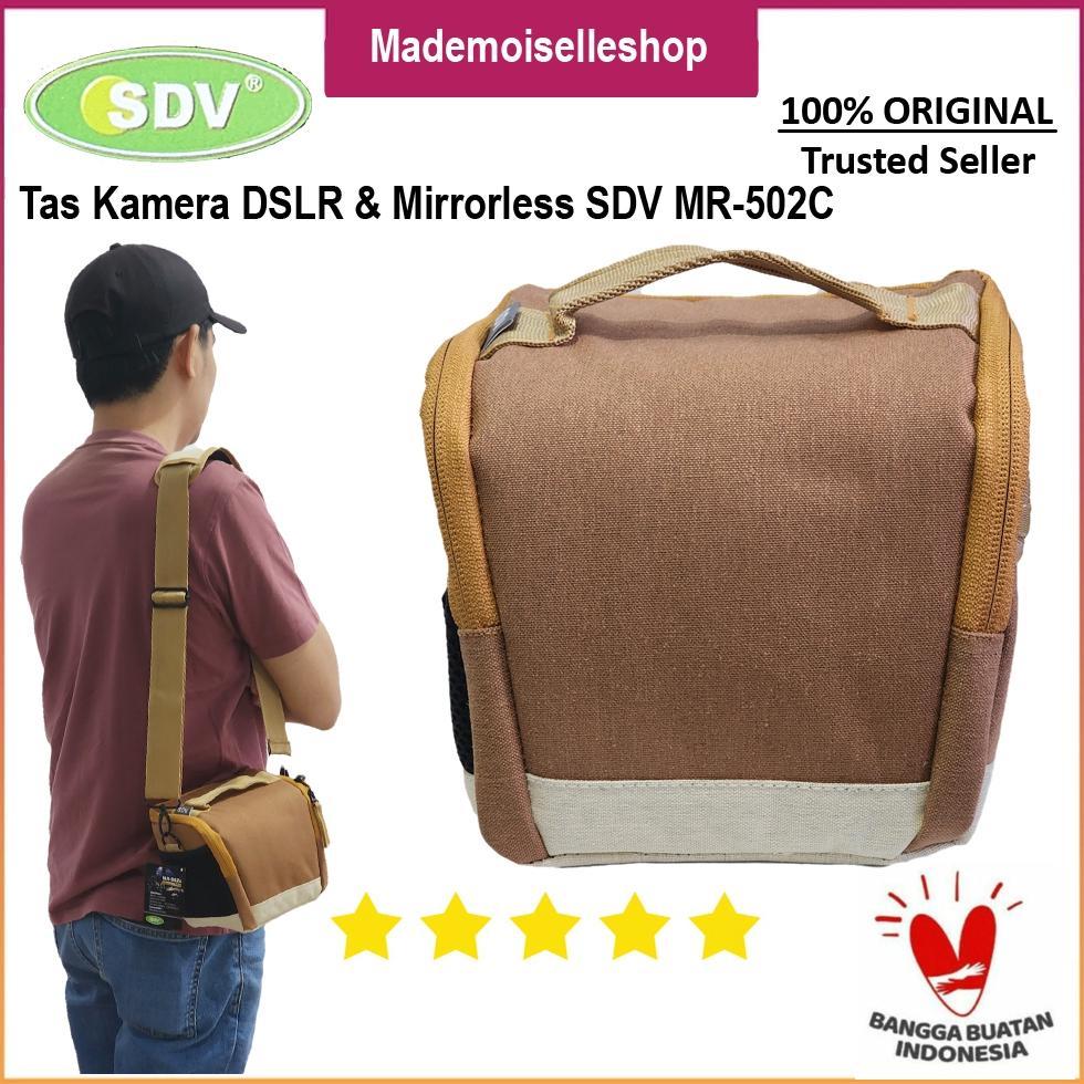 SDV Tas Kamera Mirrorless MR-502C Brown- for Sony - Fujifilm - Canon - Nikon Z50 Z30 Diskon