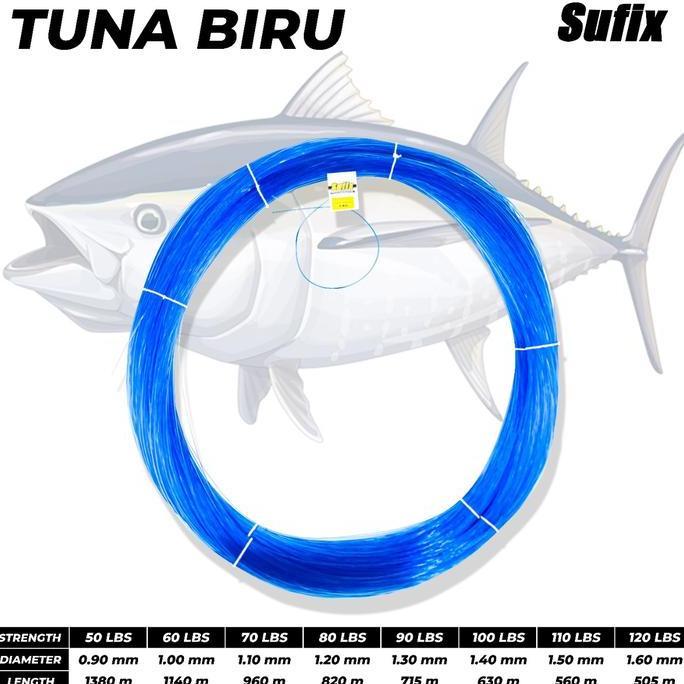 SENAR PANCING SUFIX BIRU TUNA SUPER STRONG