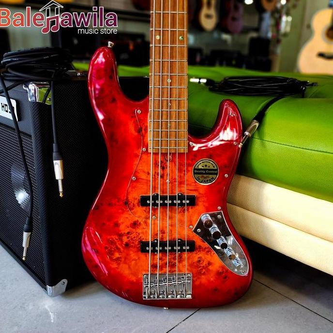 Electric Gitar Bass Bacchus Universe Series WJB5-BP ACT-R Gitar Bass Bacchus WJB5 BP ACT