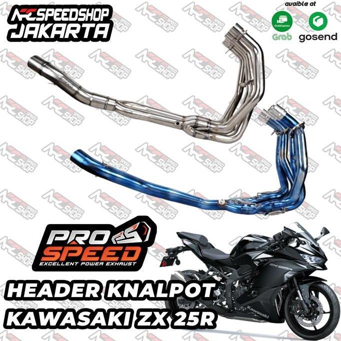 Terlaris, Knalpot Header Prospeed Titanium Titan Zx25 Zx 25 25R 25Rr Zx4 4 R Rr